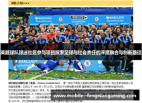 英超球队球迷社区参与项目探索足球与社会责任的深度融合与创新路径 英超球队球迷社区参与项目探索足球与社会责任的深度融合与创新路径
